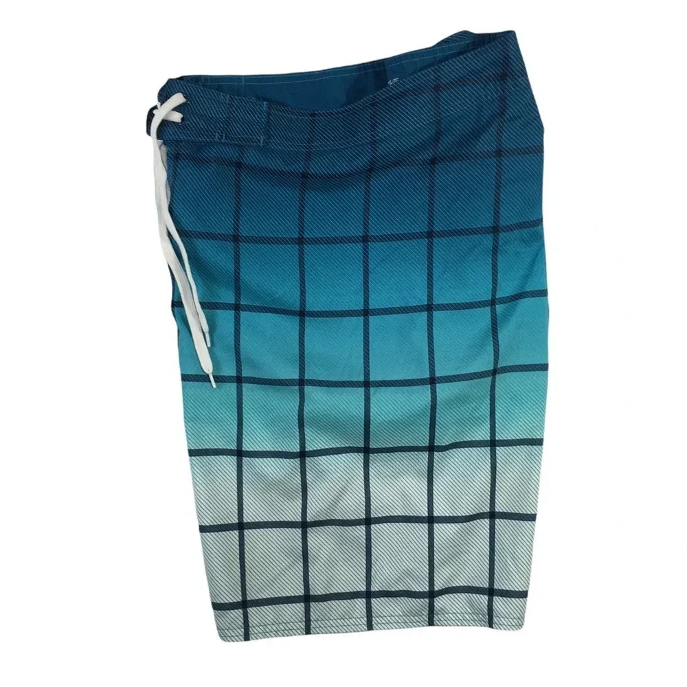 SH381 Mens OLD NAVY Ombré Beach Board Shorts Swimwear XL